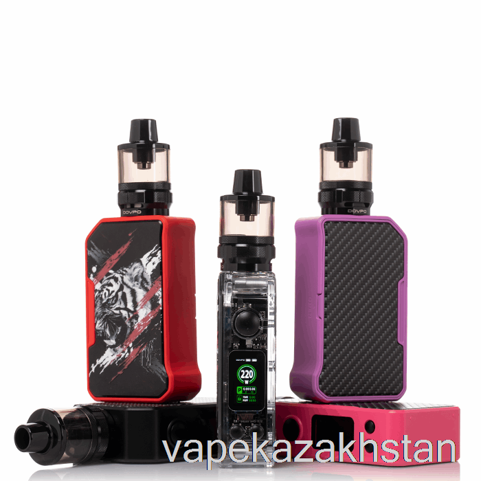 Vape Smoke DOVPO MVP 220W Starter Kit Carbon Fiber Transparent